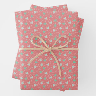 Delicate Petite Floral Ditsy Seamless Pattern Wrapping Paper Sheet