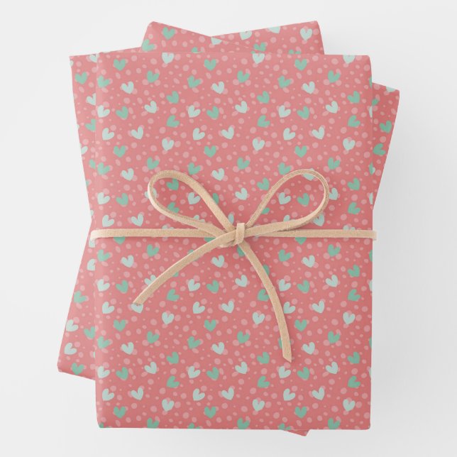 Delicate Petite Floral Ditsy Seamless Pattern Wrapping Paper Sheet (In situ)