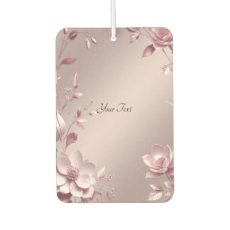 Delicate Pink Floral Air Freshener