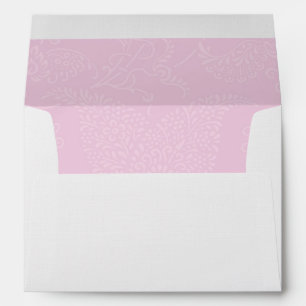 Delicate Pink Floral Pattern Envelopes