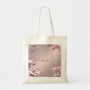 Delicate Pink Floral Tote Bag