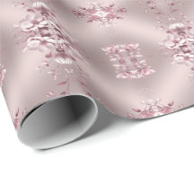Delicate Pink Floral Wrapping Paper