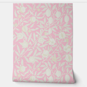Delicate Pink in the style of William Morris Wallpaper