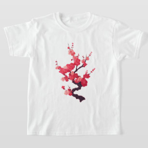 Delicate Pink Japanese Cherry Tree Twig T-Shirt