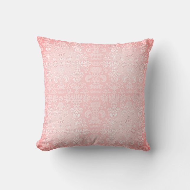 Delicate-Pink-Lace-Vintage-Med Cushion (Front)