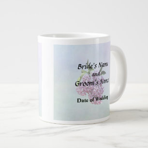 Delicate Pink Lilacs Wedding Products Large Coffee Mug