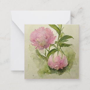 Delicate pink peonIes  Card