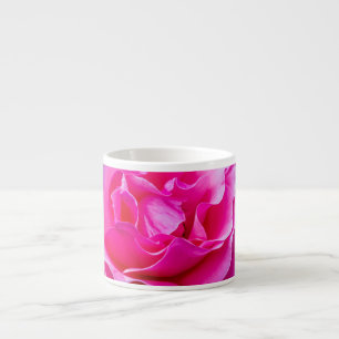 Delicate pink rose. espresso cup