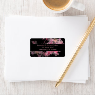 Delicate Pink Watercolor Floral Label