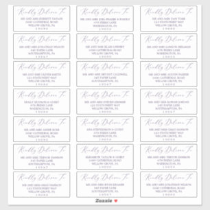 Delicate Plum Purple Guest Address Labels