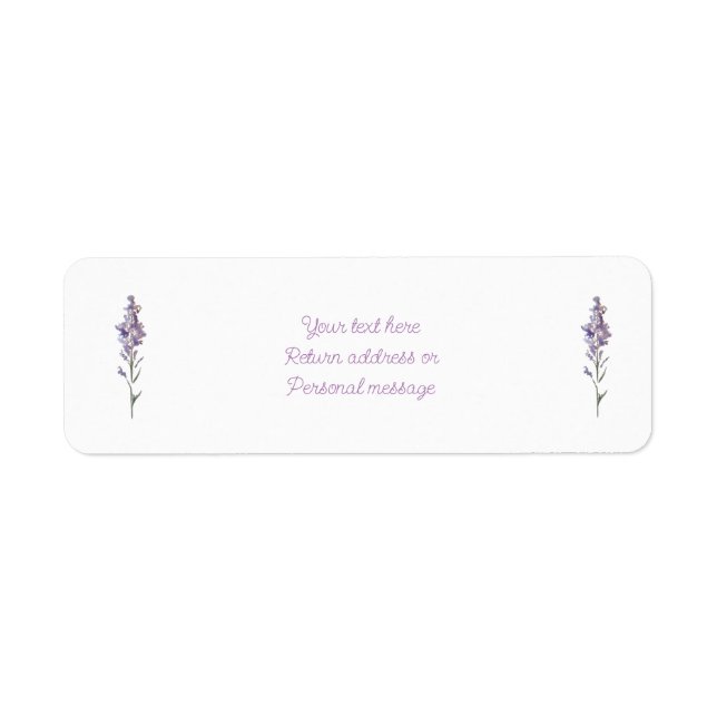 Delicate purple floral (Front)