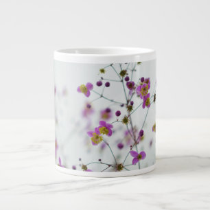 Delicate Purple Floral Botanical Jumbo Mug