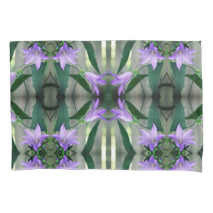 Delicate Purple Flowers Abstract Pattern  Pillowcase