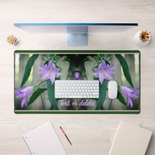 Delicate Purple Flowers Personalised  Desk Mat