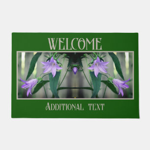 Delicate Purple Flowers Personalised Welcome Doormat