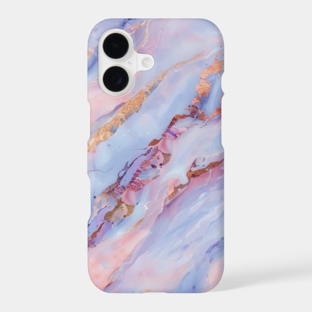 Delicate Purple Fluid Marble-Like with some Gold (Back)