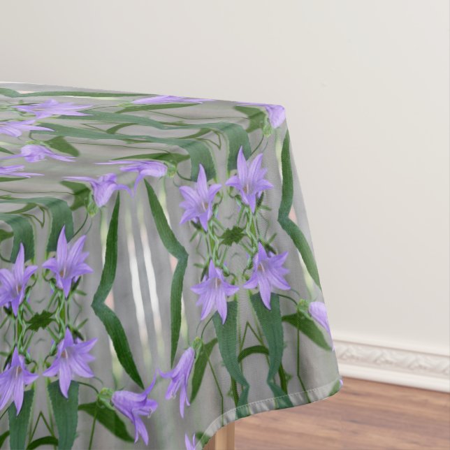 Delicate Purple Lily Flowers Abstract Art   Tablecloth (In Situ)