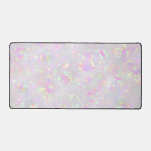delicate purple opal inspired texture desk mat