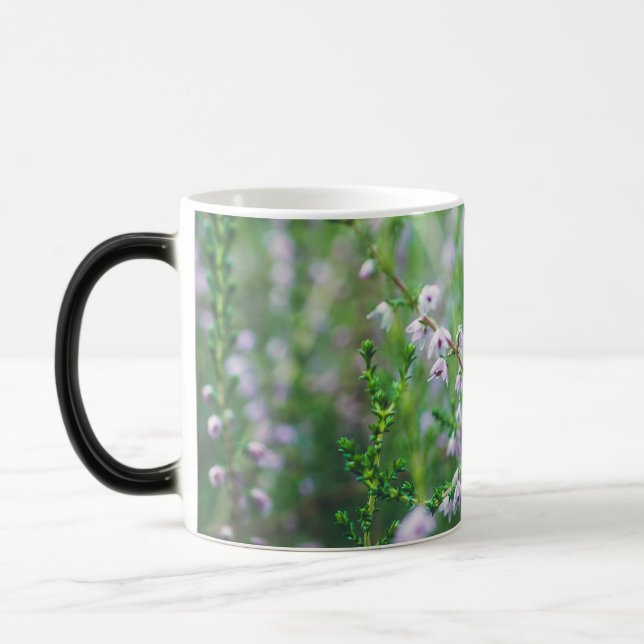 Delicate purple wildflowers  magic mug (Left)