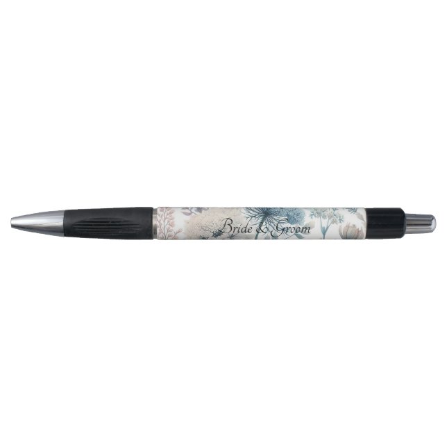 Delicate Queen Anne's Lace Wedding Pen (Front)