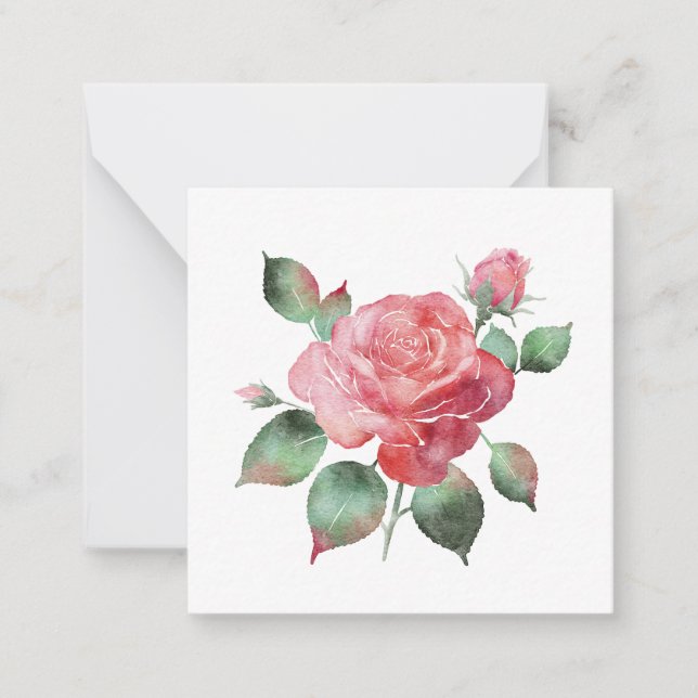 Delicate Rose Card (Front)