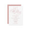 Delicate Rose Gold Faux Foil Script Wedding