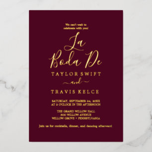 Delicate Rose Gold Foil Blush La Boda De