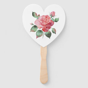 Delicate Rose Hand Fan