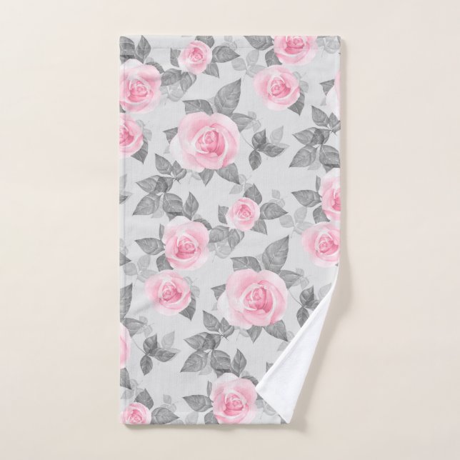 Delicate roses 1 hand towel (Hand Towel)