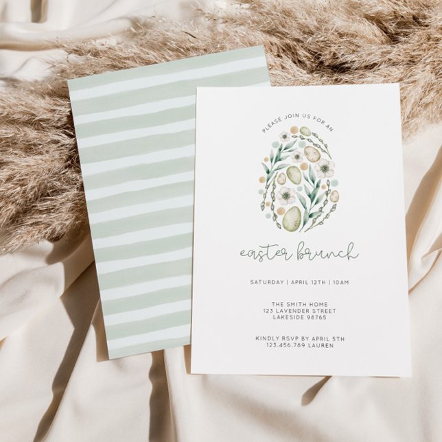 Delicate Script Easter Brunch Invitation (Creator Uploaded)