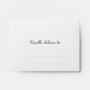Delicate script modern elegant thank you Card Envelope