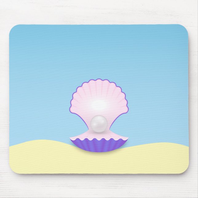 Delicate Seashell Mouse Mat (Front)