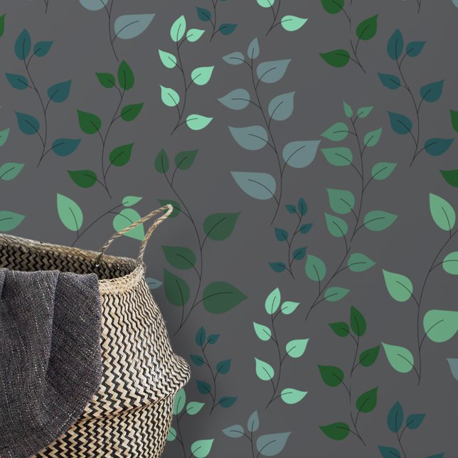 Delicate Serene Green Leaves on Thin Branches Wallpaper (Creator Uploaded)