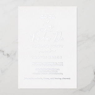 Delicate Silver Foil   La Boda De Wedding 
