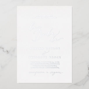 Delicate Silver Foil La Boda De Wedding