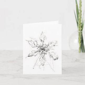 Delicate Single Snowflake  Invitation