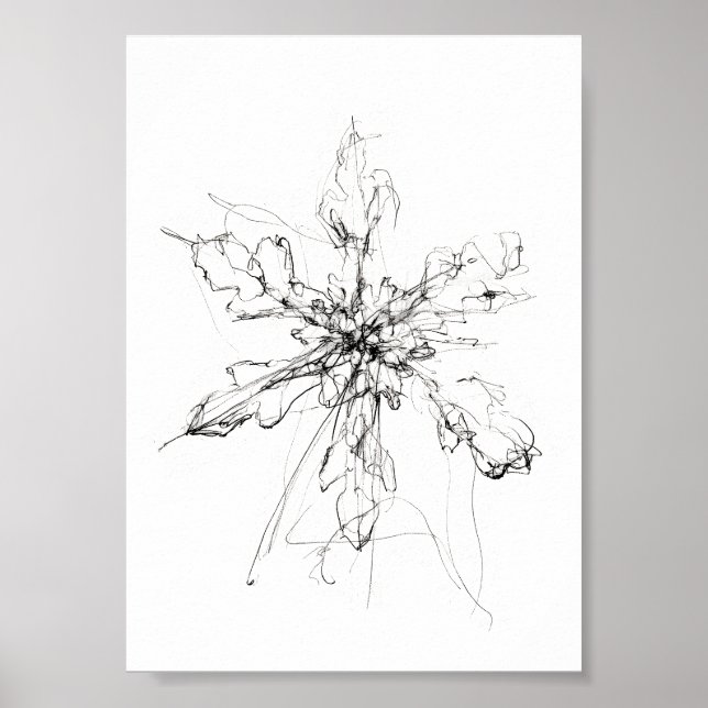 Delicate Single Snowflake  Poster (Front)
