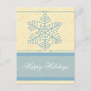 Delicate Snowflake Christmas Postcard