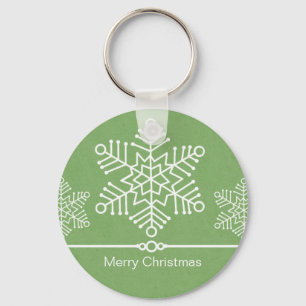 Delicate Snowflakes Christmas Keychain