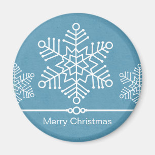Delicate Snowflakes Christmas Magnet