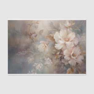 Delicate, Soft Beautiful Elegant Florals Decoupage Tissue Paper