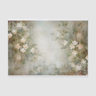 Delicate, Soft Beautiful Elegant Florals Decoupage Tissue Paper