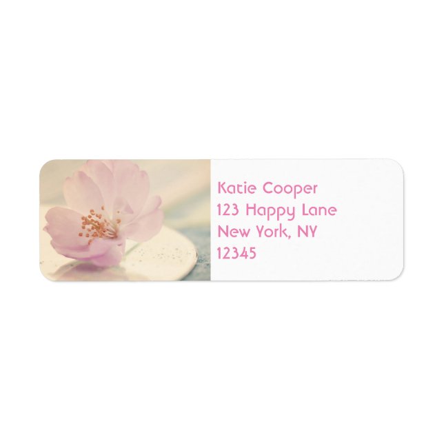 Delicate Soft Pink Cherry Blossom Flower (Front)