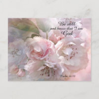 Delicate spring blossom with Bible Message