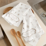 Delicate Spring Garden Monogram Tea Towel<br><div class="desc">Add a touch of rustic charm to your kitchen with this Delicate Spring Garden Monogram Tea Towel. Featuring a beautifully hand-drawn pattern of vintage gardening tools, blooming florals, and nature-inspired elements, this customisable tea towel is perfect for garden lovers and farmhouse-style enthusiasts. 🌿 Key Features: Elegant botanical and gardening-themed illustrations...</div>