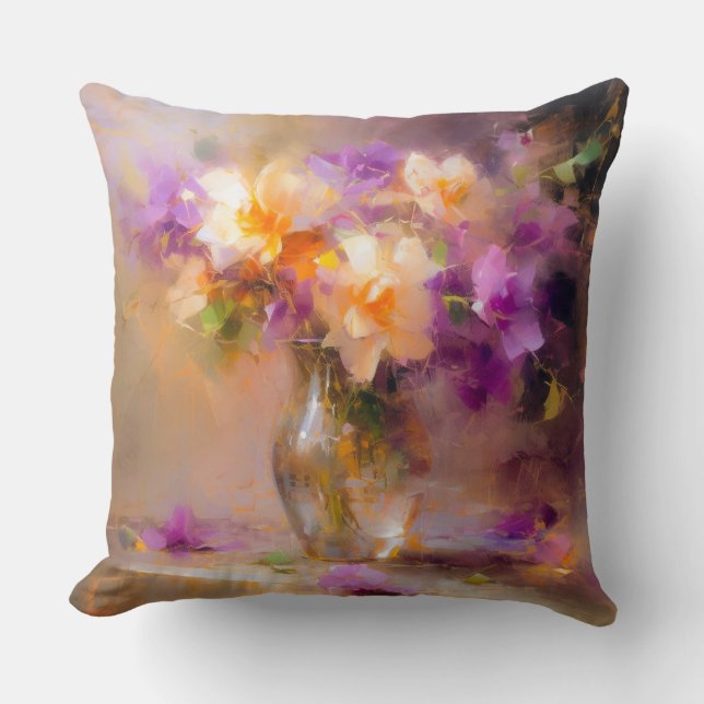 Delicate Still Life  Cushion (Front)