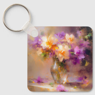 Delicate Still Life Key Ring
