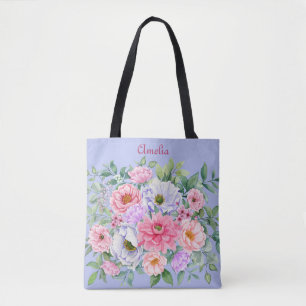 Delicate Summer Garden Party Floral  Tote Bag
