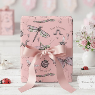 Delicate Sweet Little Critter Feminine Blush Pink Wrapping Paper