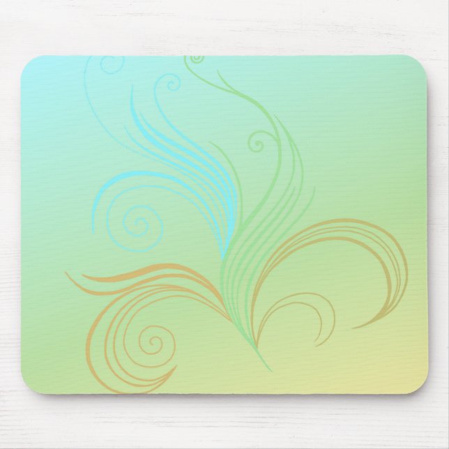 Delicate Swirl Mouse Mat (Front)